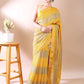 Classic Charm- Yellow Bandhani Georgette Silk Saree
