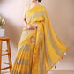 Classic Charm- Yellow Bandhani Georgette Silk Saree