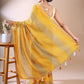 Classic Charm- Yellow Bandhani Georgette Silk Saree