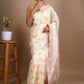 Noor - Cotton Silk Saree in Pastel Yellow