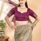 Olive Green Chanderi Cotton Zari Woven Saree