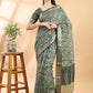 Green Assam Silk Golden Woven Saree