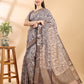 Purple Assam Silk Golden Woven Saree