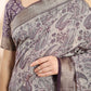 Purple Assam Silk Golden Woven Saree