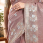 Mauve Banarasi Cotton Dual Zari Saree