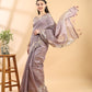 Mauve Banarasi Cotton Golden Zari Saree