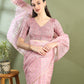 Pink Chanderi Silk Zari Checked Saree