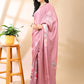 Rosy Pink Satin Georgette Saree