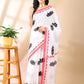 Linen Cotton Lotus Tapi Print Saree