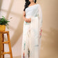 White Georgette Saree