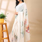 White Georgette Saree