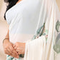 White Georgette Saree