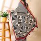 Multi-Color Geometric Print Silk Saree