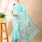 Blue Jamdani Cotton Saree