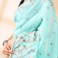 Blue Jamdani Cotton Saree