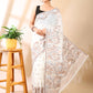White Jamdani Cotton Saree