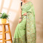 Green Jamdani Cotton Saree