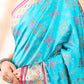 Blue Patola Semi Silk Zari Saree
