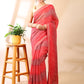 Red Georgette Bandhani Print Saree