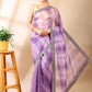 Lilac Organza Saree