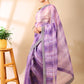 Lilac Organza Saree