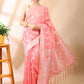 Pink Cotton Silk Saree