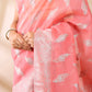 Pink Cotton Silk Saree