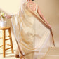 Gold Tissue Saree With Zari Border