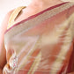 Wine Silk Blend Woven Saree