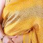 Yellow Georgette Bandhani Print Saree