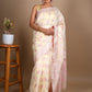 Pastel Yellow Cotton Silk Saree