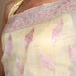 Pastel Yellow Cotton Silk Saree