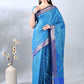 Royal Blue Soft Silk Zari Saree