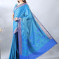 Royal Blue Soft Silk Zari Saree
