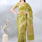 Lime Green Banarasi Chanderi Silk Zari Saree
