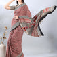 Maroon Cotton Ajrakh Printed Saree