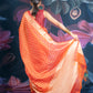Orange Banarasi Chanderi Zari Saree