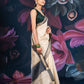 Beige and Black Chanderi Cotton Saree