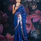 Blue Chanderi Silk Banarasi Saree