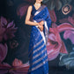 Blue Chanderi Silk Banarasi Saree