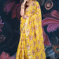 Floral print with a tissue border