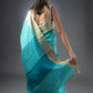 Serene Sky Blue Semi-Raw Silk Saree