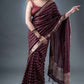Elegant Wine Assam Silk Saree