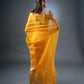 Mustard Yellow Banarasi Organza Saree