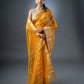 Mustard Yellow Banarasi Organza Saree