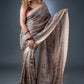 Madhubani Artistry Beige and Red Matka Silk Saree