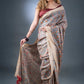Madhubani Artistry Beige and Red Matka Silk Saree