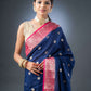 Graceful Blue and Pink Assam Silk Saree