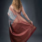 Opulent Grey and Maroon Semi-Silk Saree