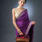 Ethereal Purple Assam Silk Saree